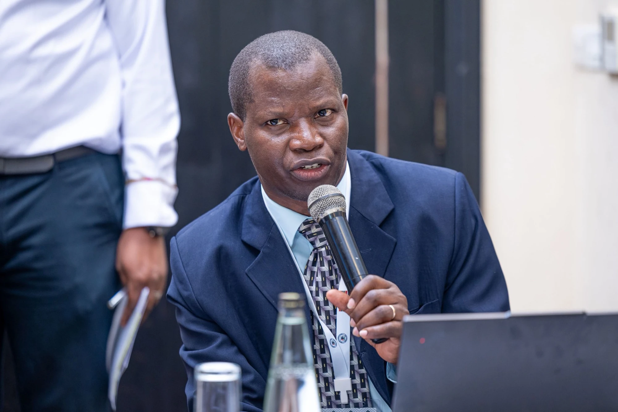 Daniel Arorwa, Manager of Market Surveillance, Uganda National Bureau of Standards, on the ECD panel