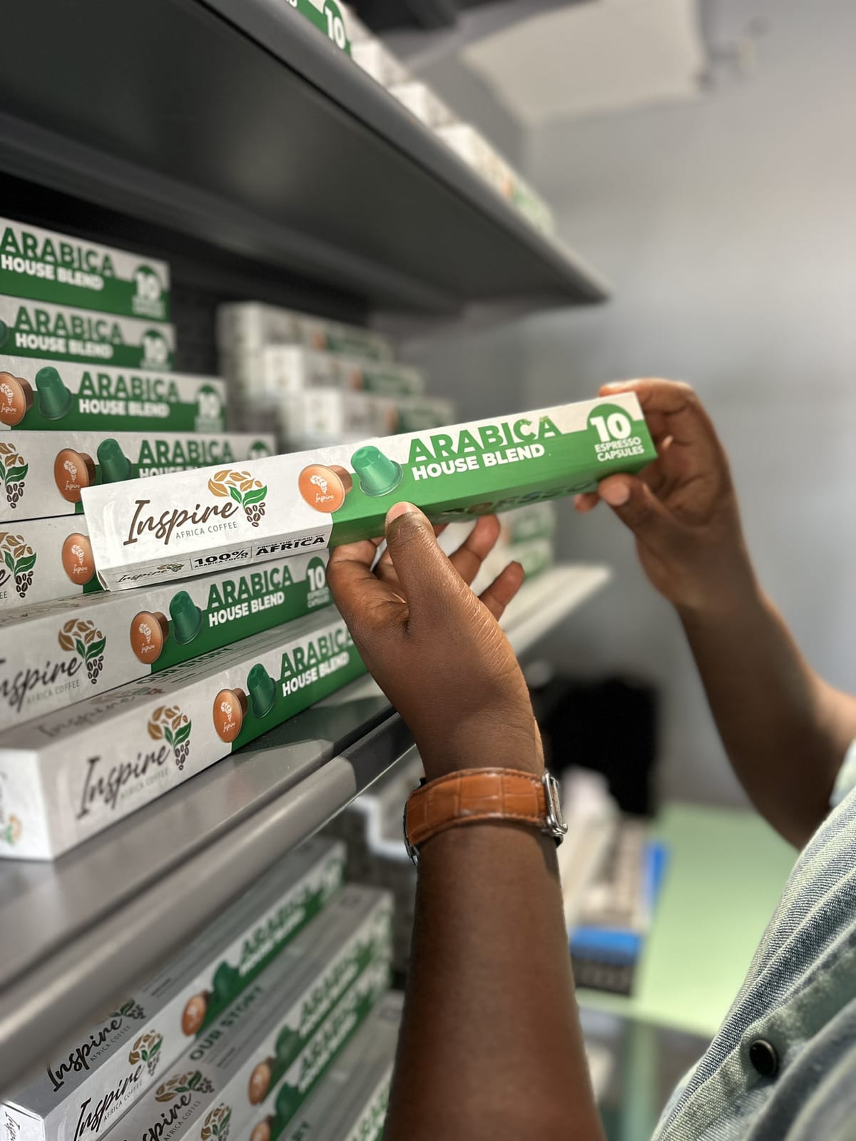 Arabica House Blend espresso capsules from Inspire Africa Coffee