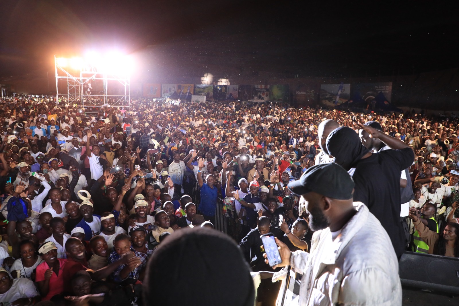 Night crowd at the Africa Coffee Fest open-air concert