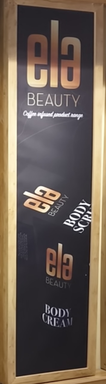 Ela Beauty coffee-grounds skincare product range