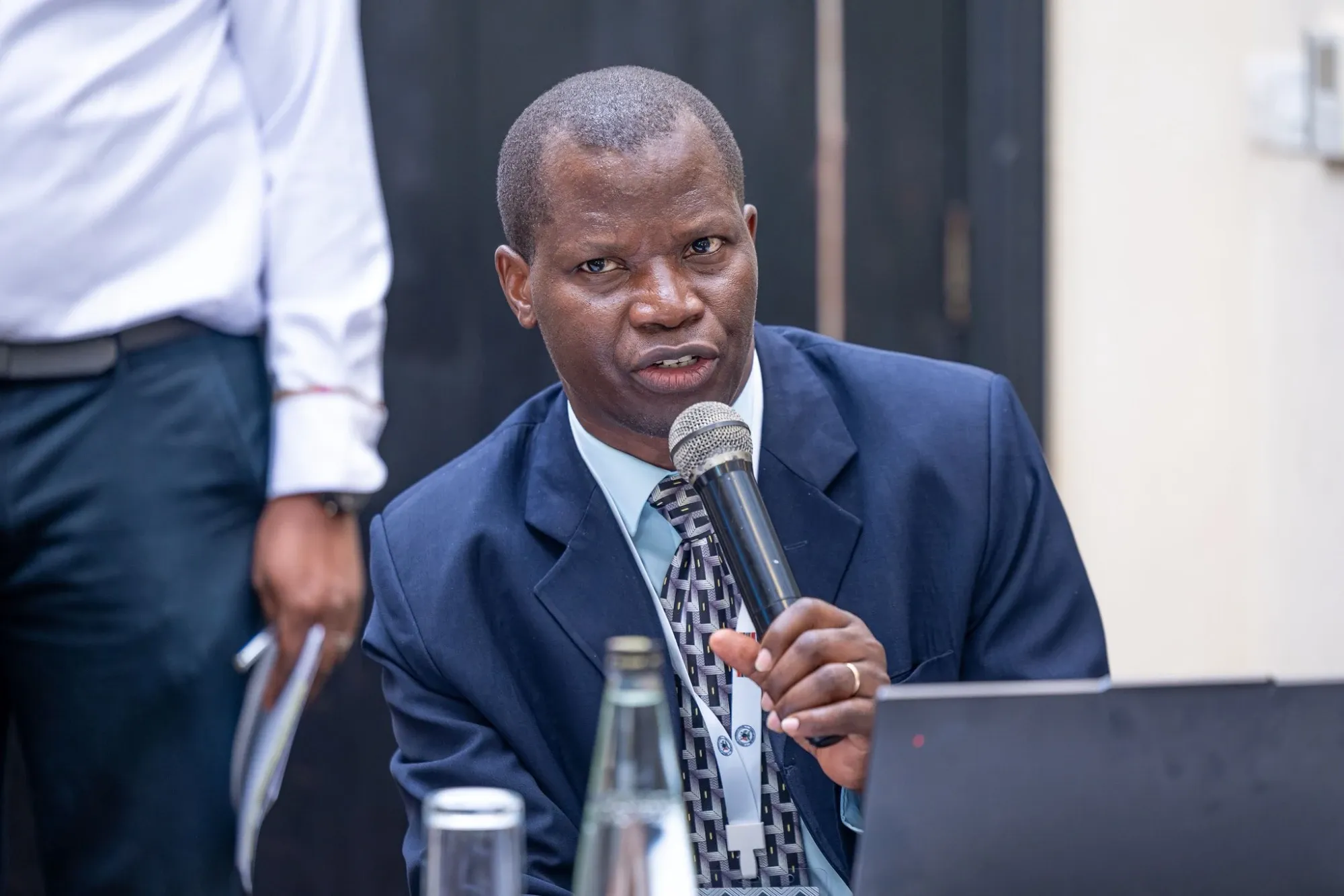 Daniel Arorwa, Manager of Market Surveillance, Uganda National Bureau of Standards, on the ECD panel