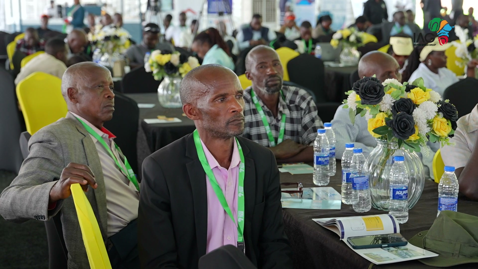 Nelson Tugume, Founder of Inspire Africa Group, at a coffee industry forum