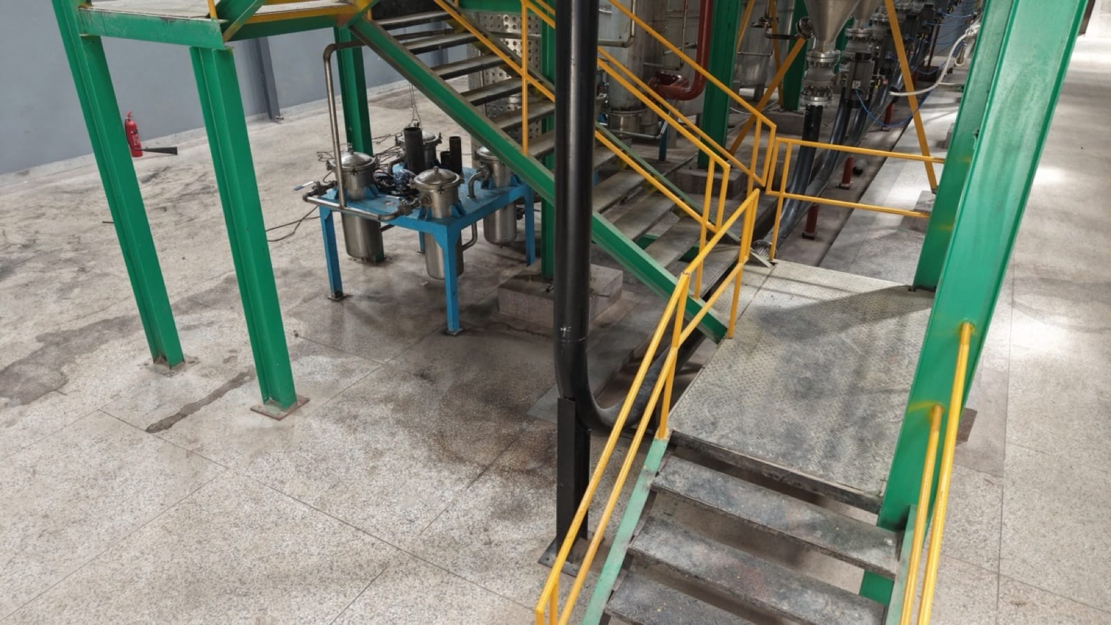 Inside the drying and mill factory